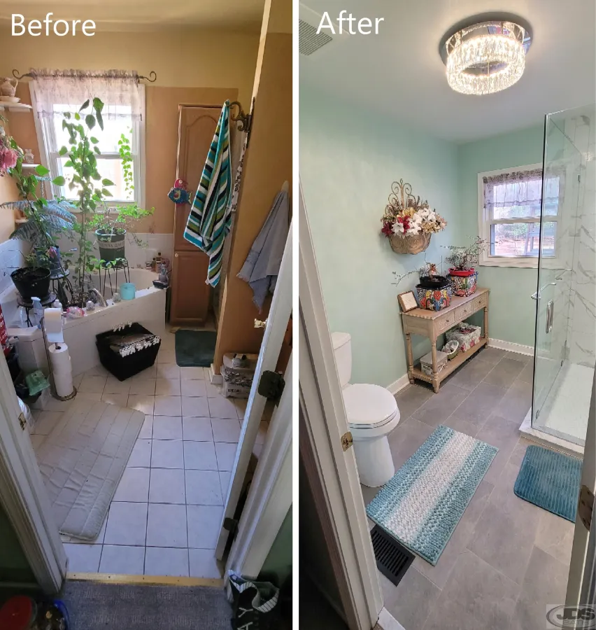 JDSBath bathroom remodel toilet tub removed shower replacement aylett va