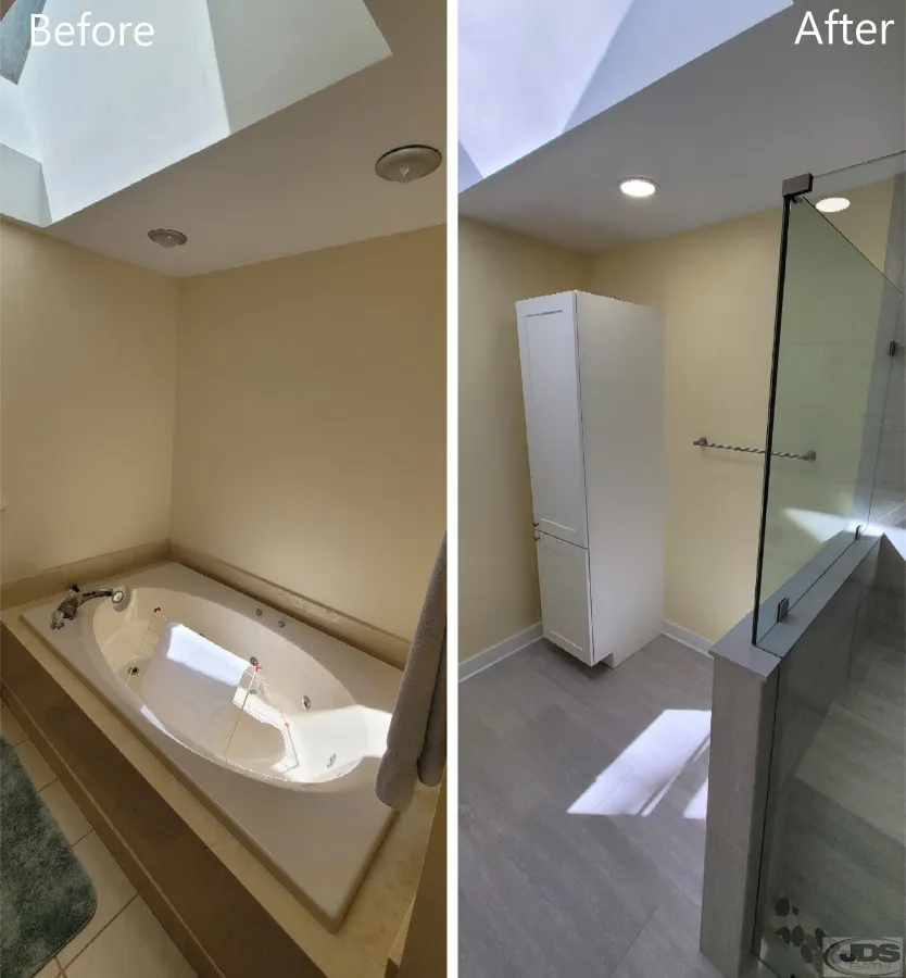 JDSBath bathtub to shower conversion henrico va cabinet