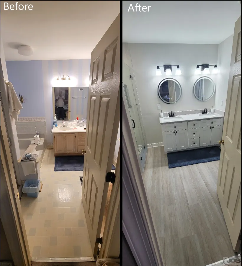 JDSBath master bathroom remodel tub to shower centeral va