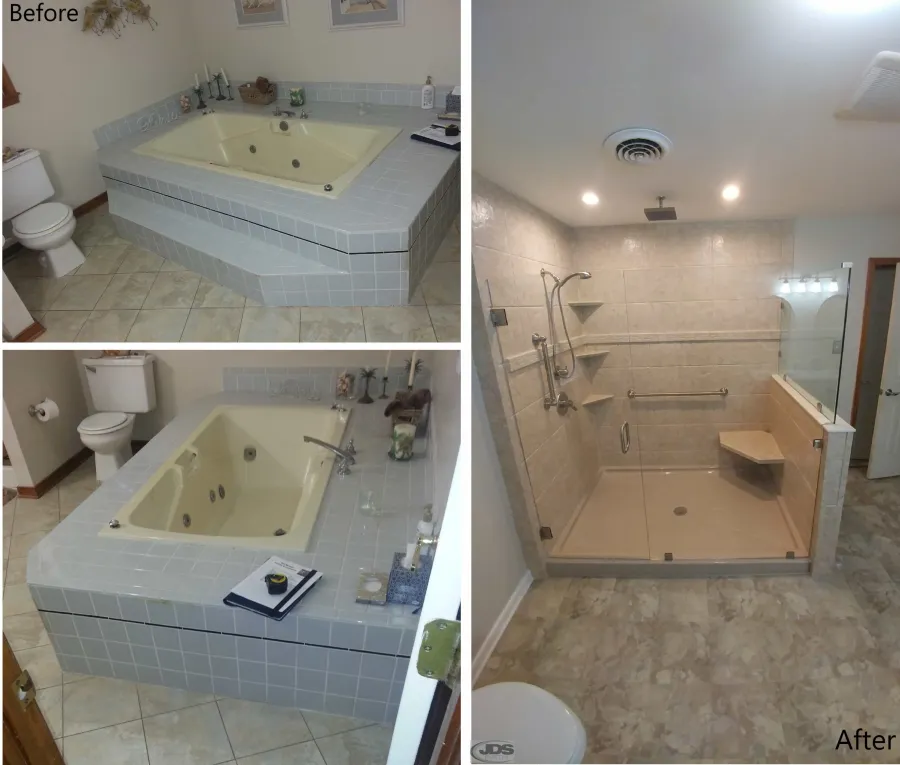 JDSBath richmond va complete bathroom remodel acrylic walk in shower