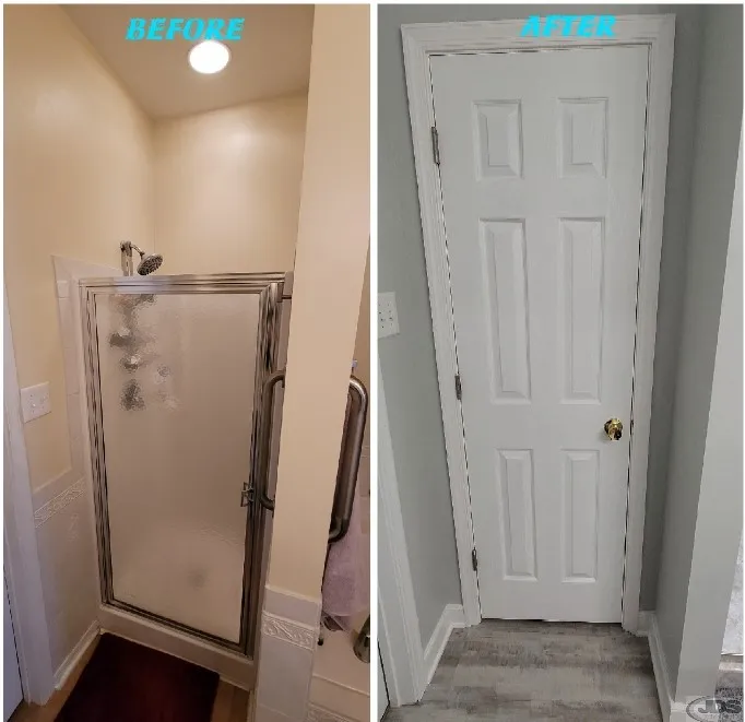 JDSBath shower to closet conversion north chesterfield va