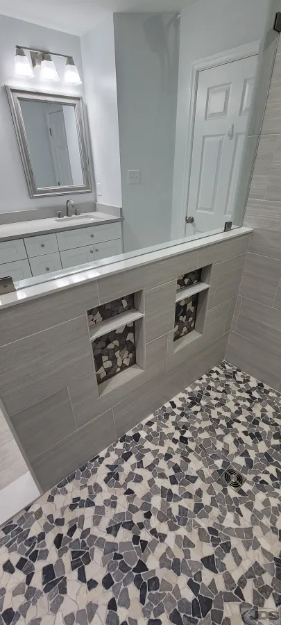 JDSBath tile double niche chester va