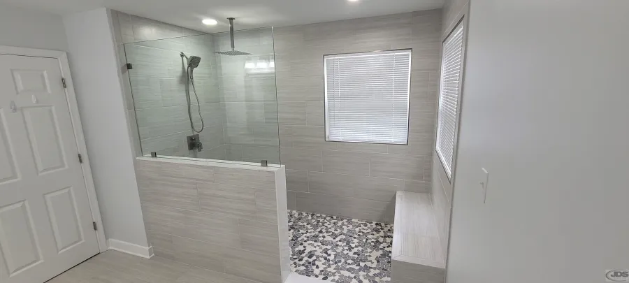 JDSBath tile walk in shower chester va