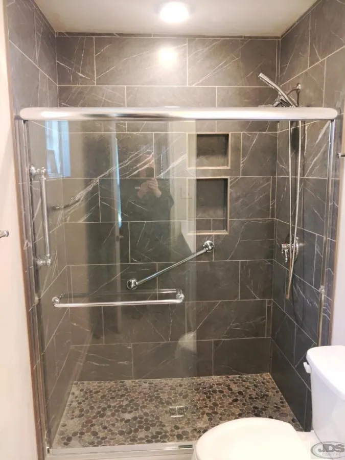 JDSBath veteran bathroom remodel tile shower new kent va