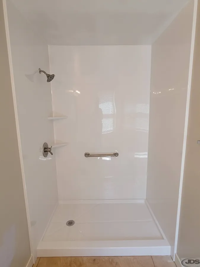 JDSbath all white acrylic walk in shower full wall ceiling chesterfield va