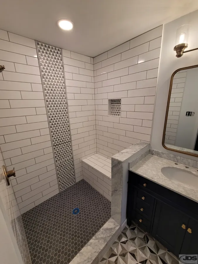 JDS Bath after image of vanity and tile in Richmond