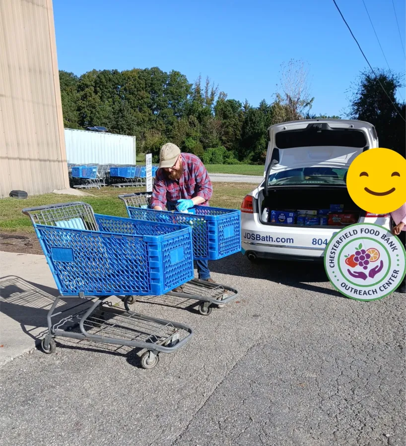 JDSBath Fall 2025 Food Drive drop off at Chesterfield Food Bank Outreach Center Chesterfield va