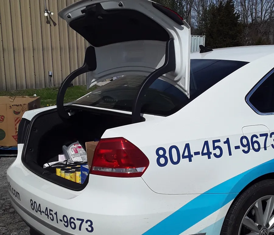 JDSBath delivery to chesterfield food bank outreach center winder 2025 food drive centeral va