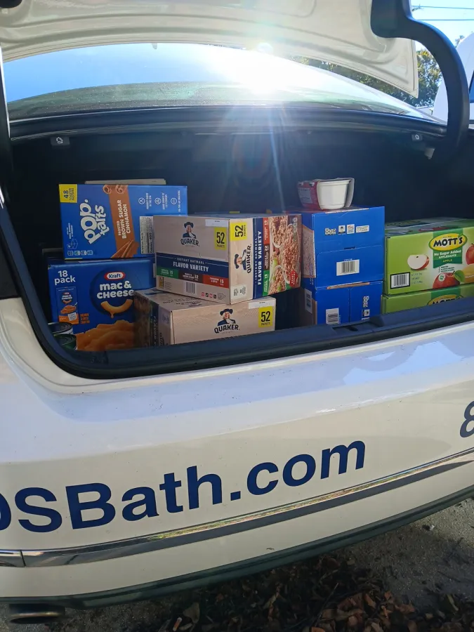 JDSBath donation from Fall 2025 Food Drive Chesterfield va