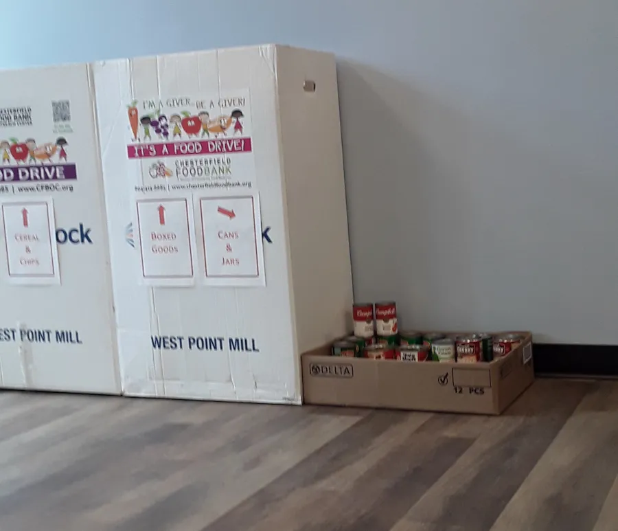 JDSBath donation to fall 2022 food drive richmond va