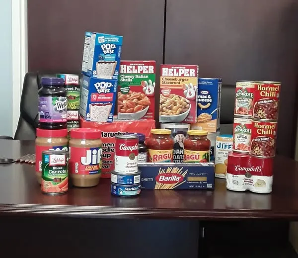 JDSBath donation to food drive for chesterfield food bank outreach center va
