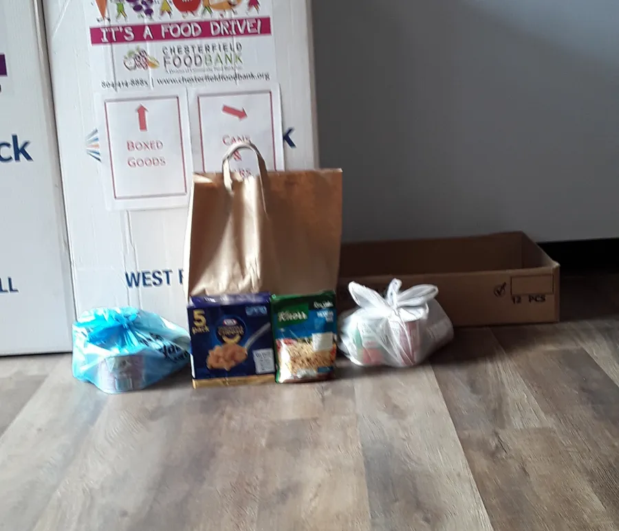 JDSBath first donations fall 2022 food drive centeral va