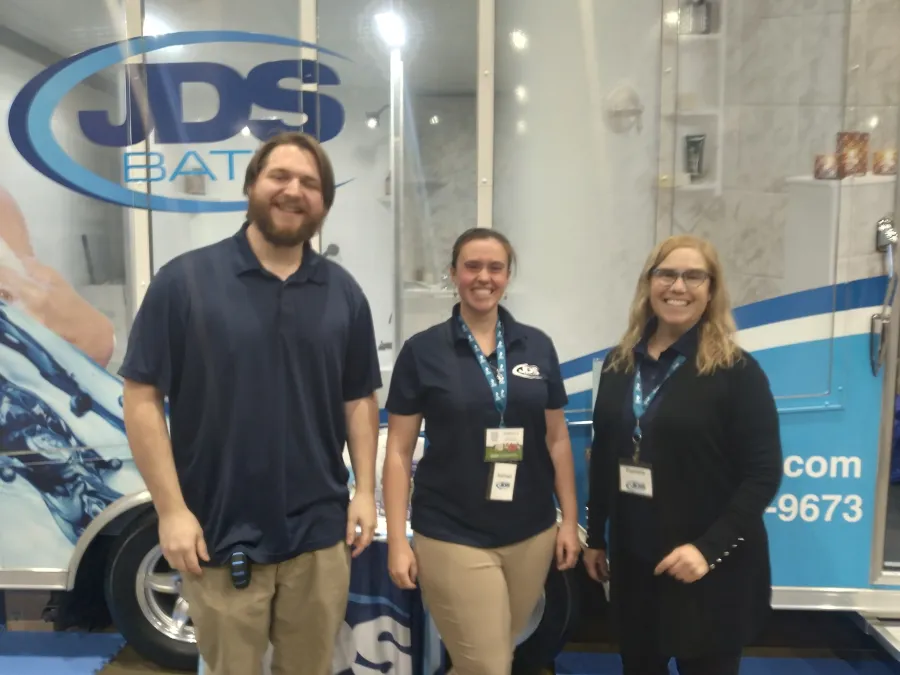 JDSBath crew mobile showroom richmond home + garden show 2024