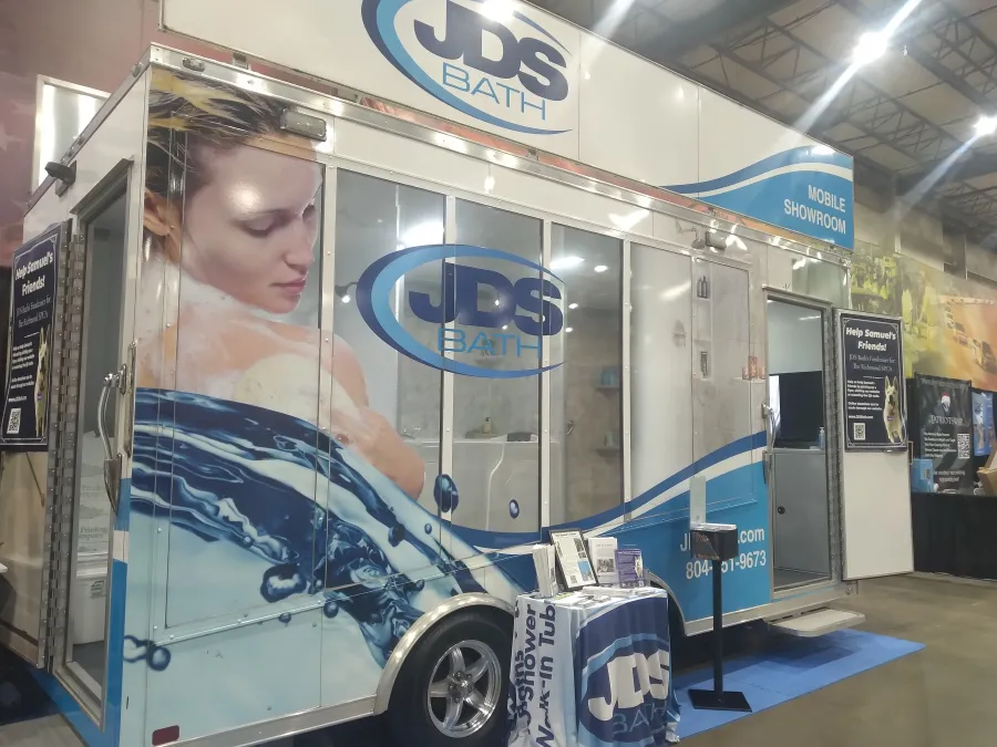JDSBath mobile showroom richmond home + garden show 2024