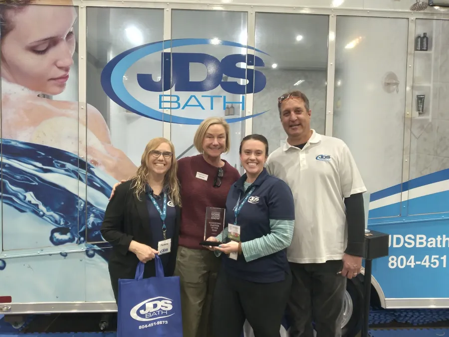 JDSBath richmond home + garden show winner of the marketing partner of the year 2025 centeral va