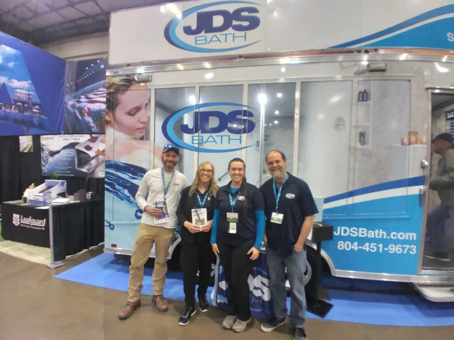 JDSBath the crew at the richmond home + garden show 2025 mobile show room richmond va