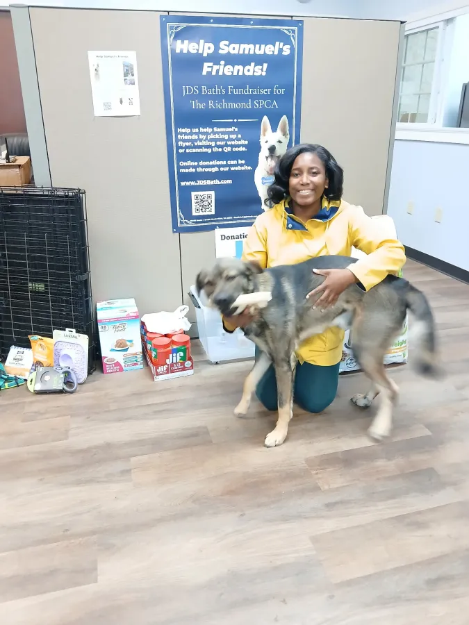 JDS Bath winson and eustis with richmond spca fundraiser collection pick up centeral va