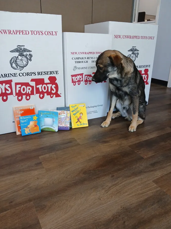 JDS Bath Marine Toys for Tots Collection first donation with Winston centeral va