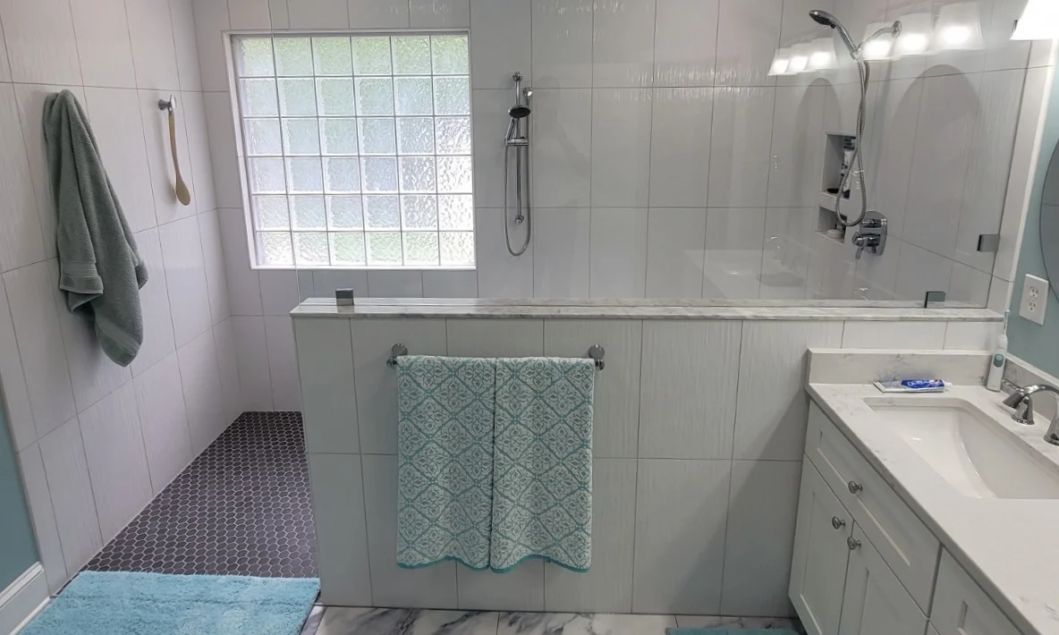 Stunning Central VA full bathroom remodel