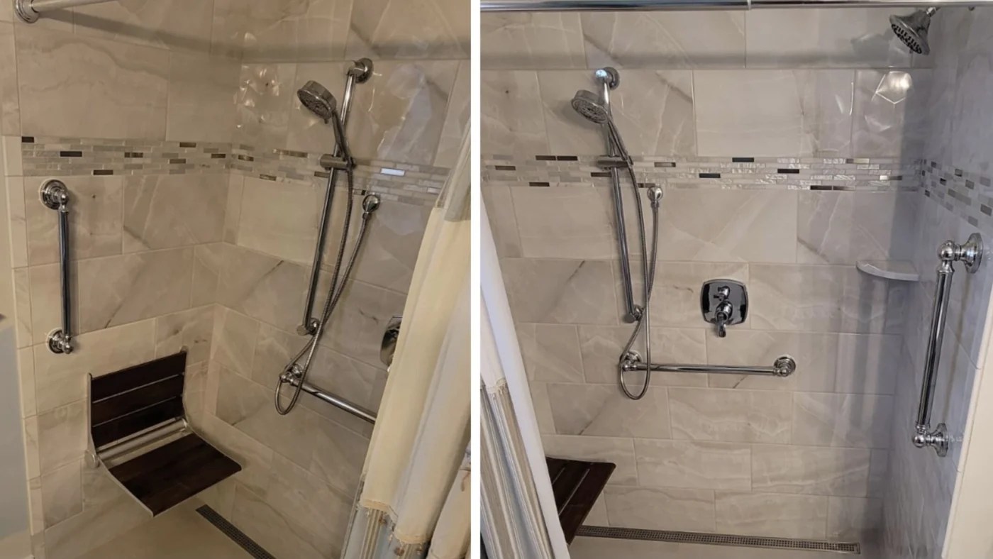 New handicap accessible bathroom remodel in Central VA