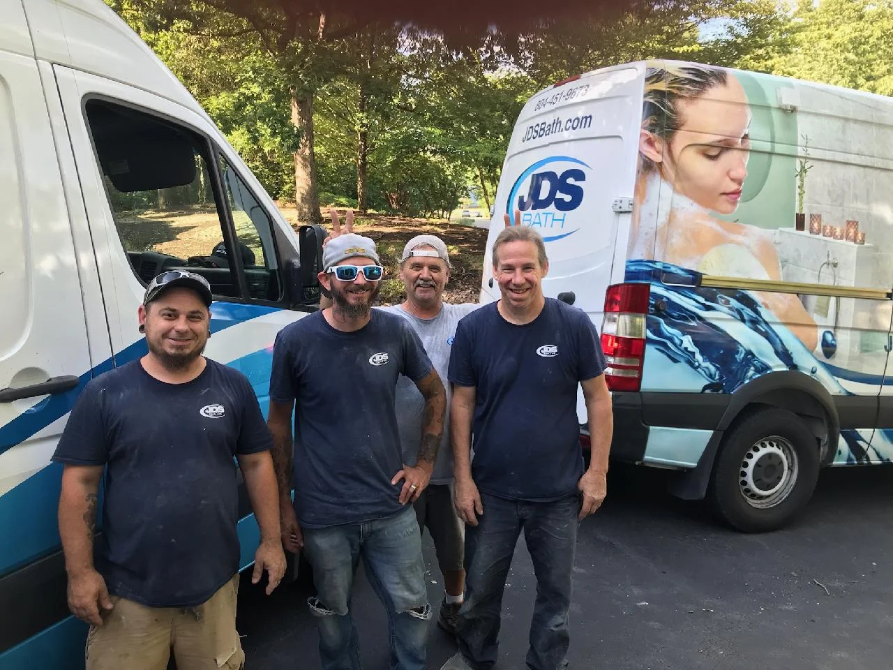 Picture of a bathroom remodeling crew from JDS Bath