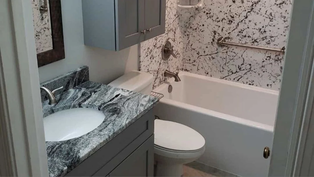 Acrylic Bathtub with acrylic wall-suround