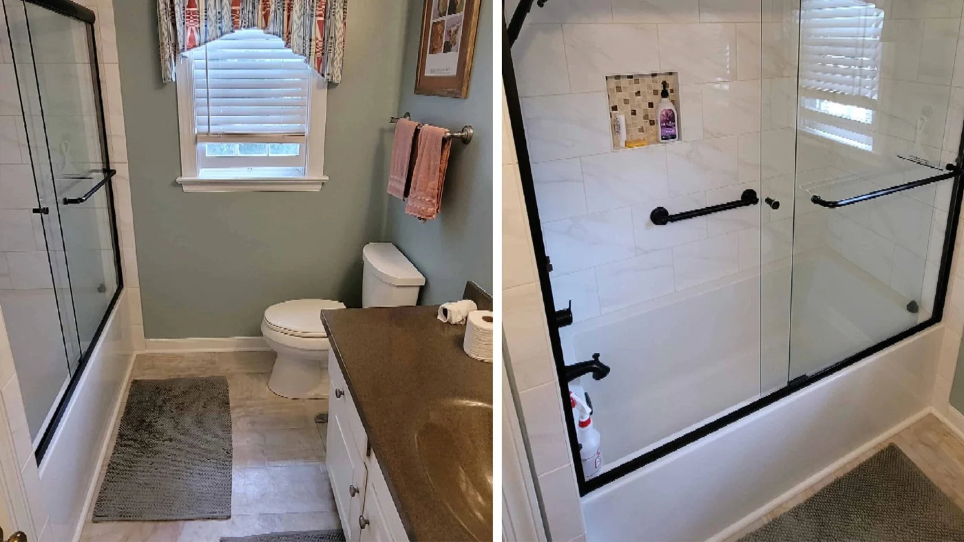 Jdsbath Acrylic Bathtub Tile Surround Glass Semi Frameless Bypass Door Midlothian Va Scaled