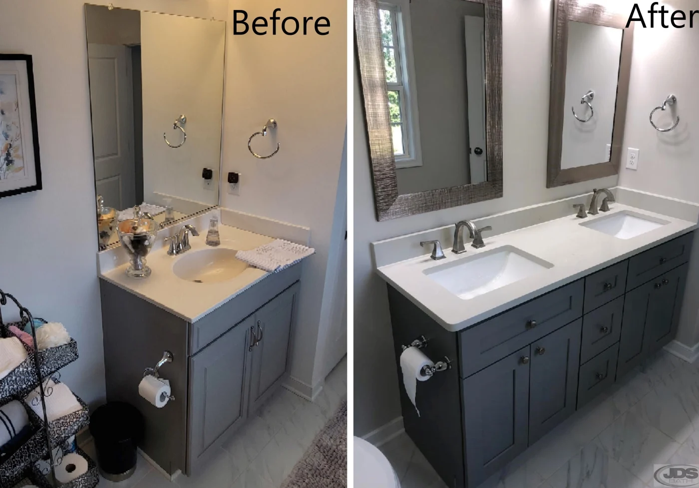 Jdsbath Bathroom Remodel Vanity Replacement Double Sink Mirror Midlothian Va