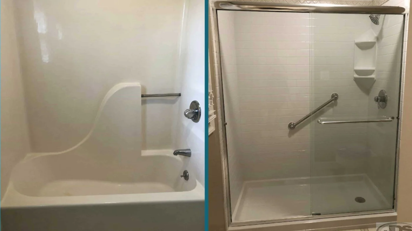 Jdsbath Before And After Tub To Shower Conversion Midlothian Va
