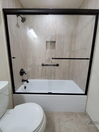 Jdsbath Full Wall Acrylic Bathtub Niche Glass Semi Frameless Door Chesterfield Va