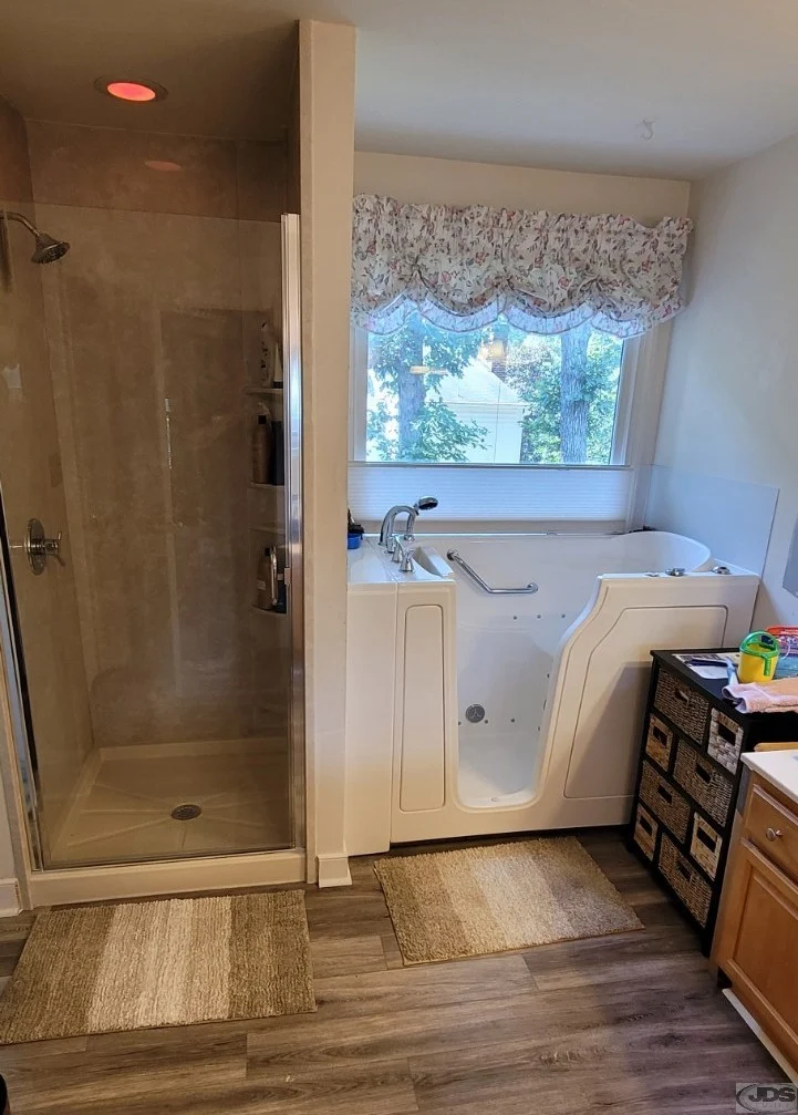 Jdsbath Small Shower Walk In Bathtub Adjustable Curtain Richmond Va