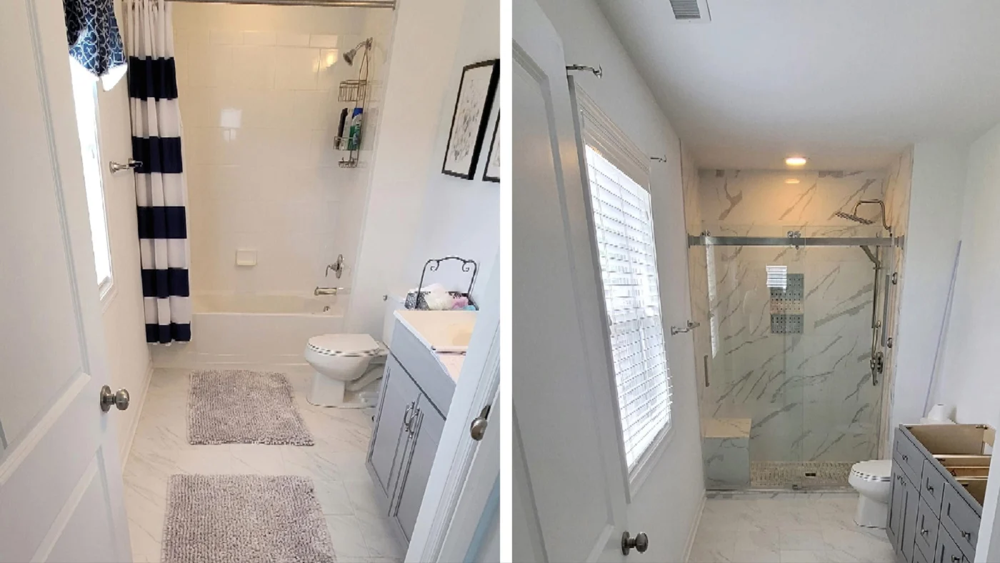 Jdsbath Tub To Tile Walk In Shower Conversion Richmond Va