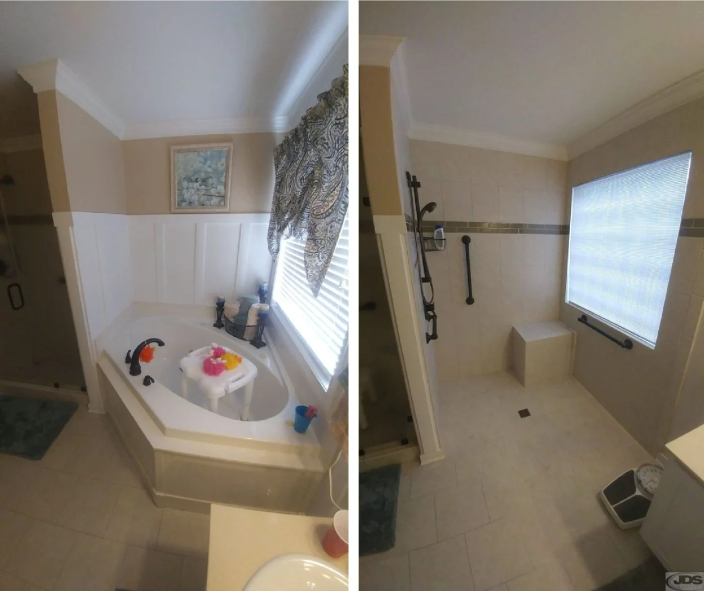 Jdsbath Bathtub To Roll In Zero Entry Shower Handicap Accessible Tile Shower Richmond Va