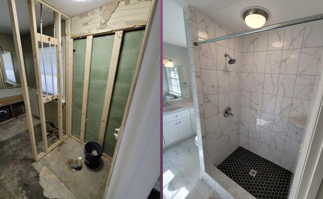 Bathroom Remodeling Shower Tear Out Richmond Virginia