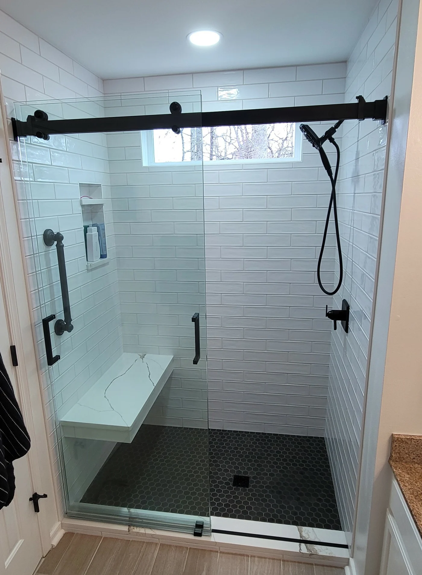Image of a tile and grout shower in Central VA