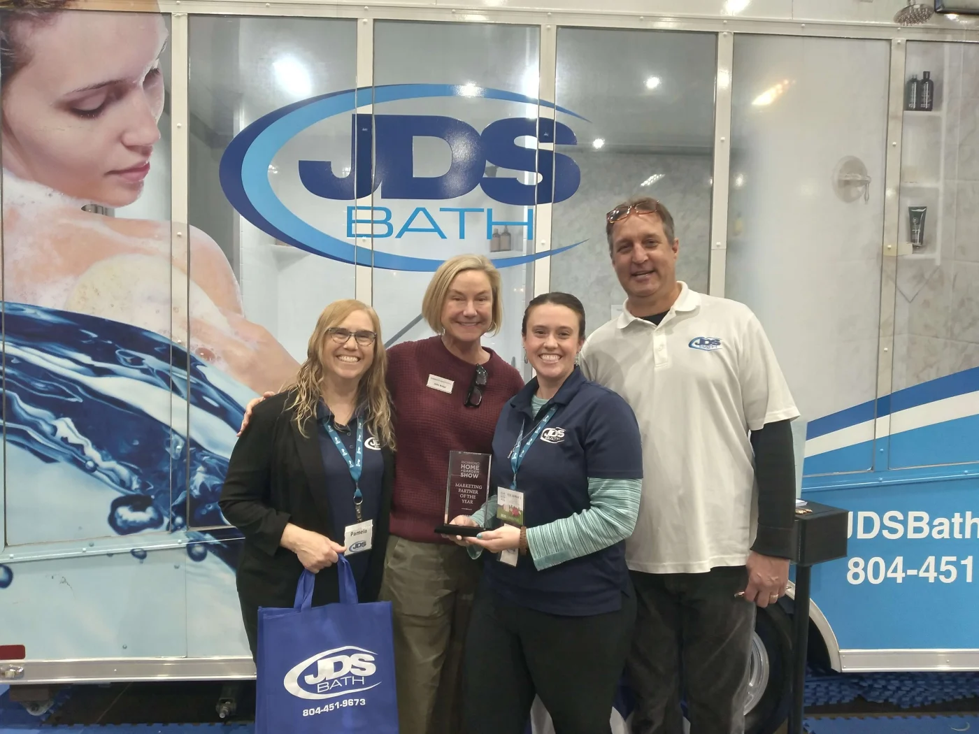 JDS Bath wins Marketing Partner of the Year 2025 at the Richmond Home and Garden Show – recognized leader in bath remodel Richmond VA.