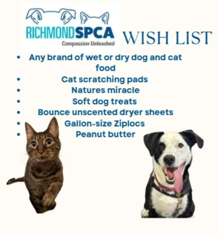 Jdsbath Richmond Spca Wish List